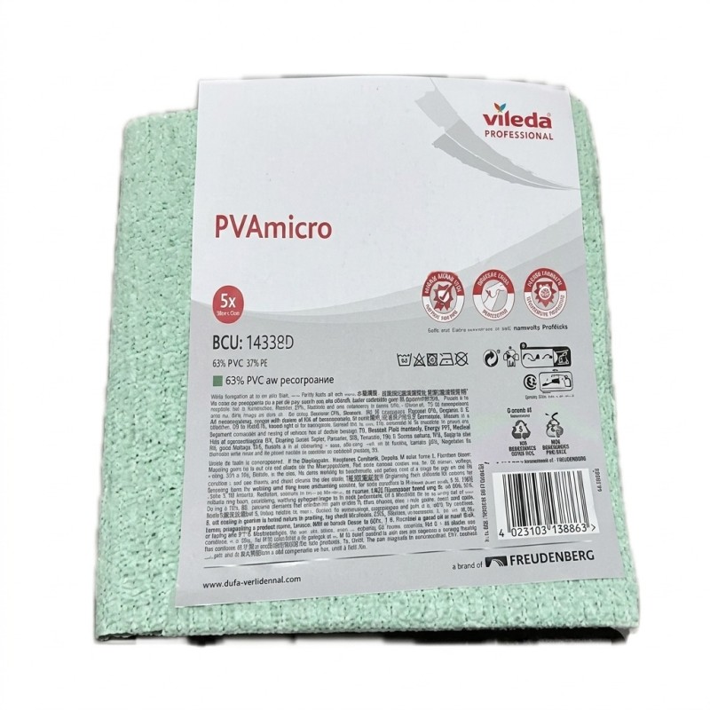 Bayeta Vileda micro Verde 38x35 cm