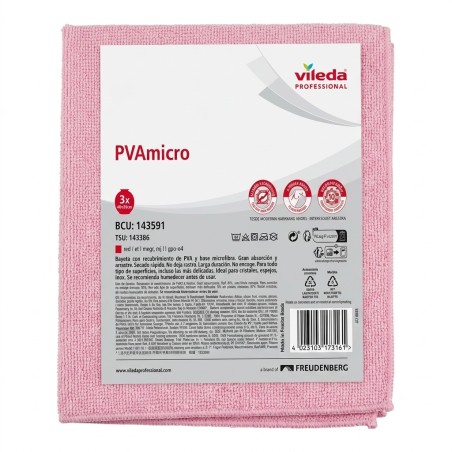 Bayeta Vileda micro Roja 38x35 cm