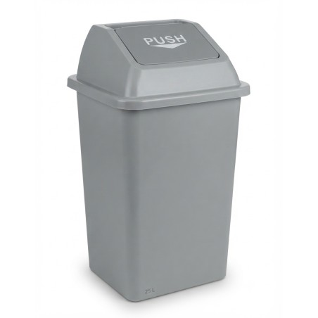 Papelera Cubo Push Tapa Basculante 25 L.
