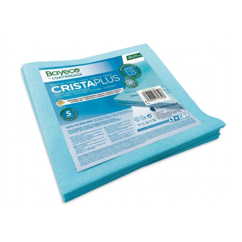 Bayeta Microfibra Cristaplus Bayeco 38x37, 5Ud