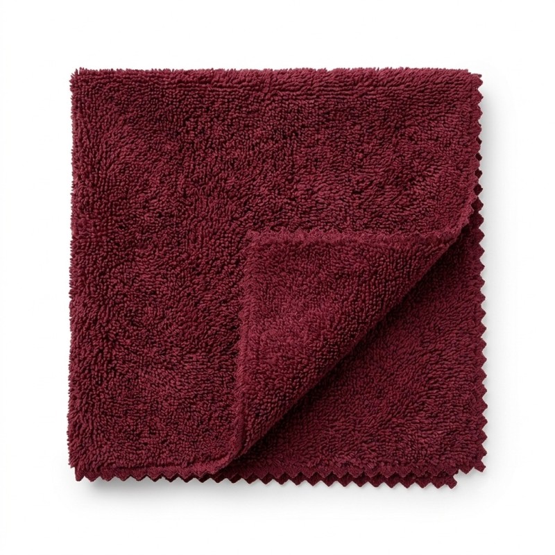Paño microfibra 38x40 cm ultrasonido rojo (12 uds)