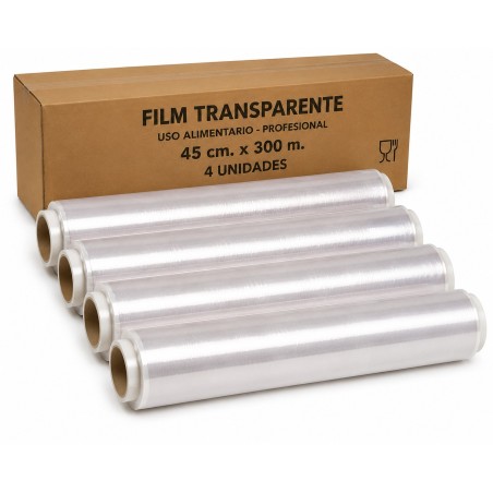 Film Transparente 45 cm. x 300 m. (4 unidades)