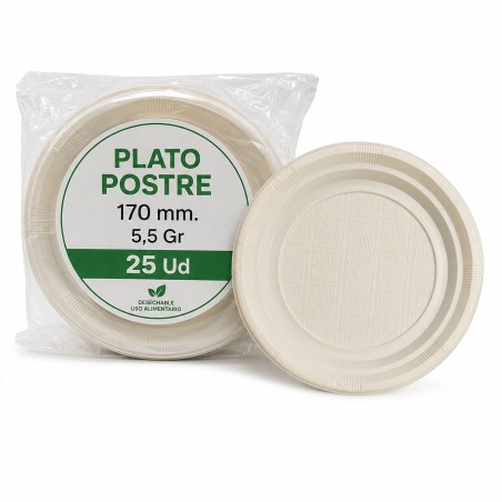 Plato Postre 170 mm.5,5Gr 25Ud