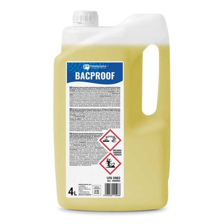 Desinfectante Bactericida Bacproof 4 L - Proveedor Lavandería Industrial