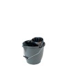 Cubo 13L Gris Asa Metal - Proveedor Lavandería Industrial